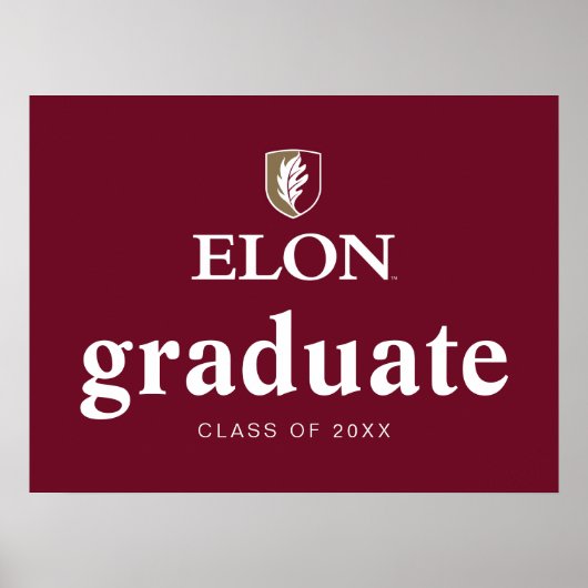 Elon | Afstuderen 20XX Poster (Voorkant)