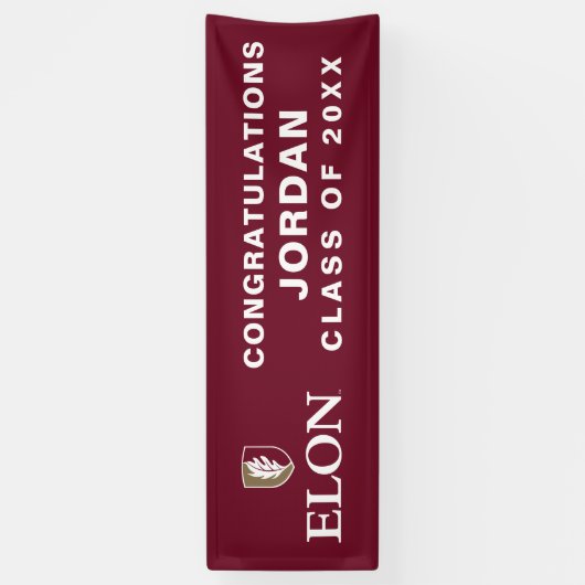 Elon | Afstuderen 20XX Spandoek (Verticaal)