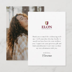 Elon Afstuderen Bedankkaart