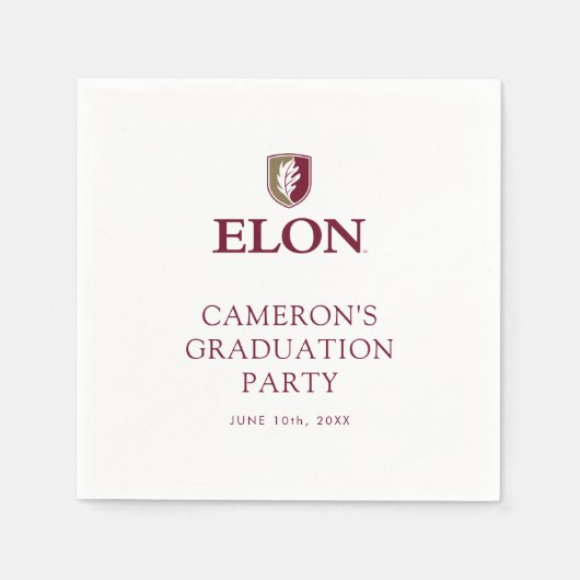 Elon Afstuderen Servet (Voorkant)