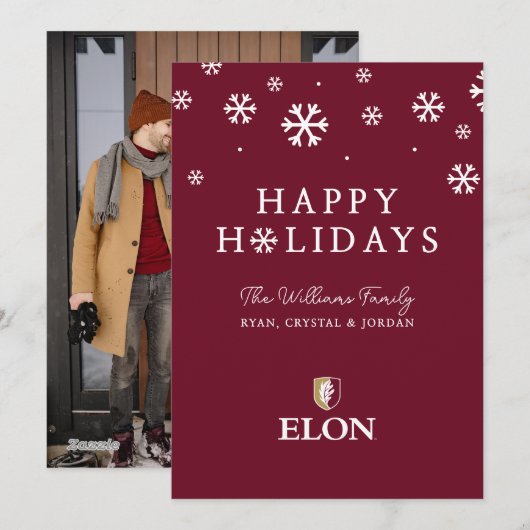 Elon Feestdagenkaart (Voorkant / Achterkant)