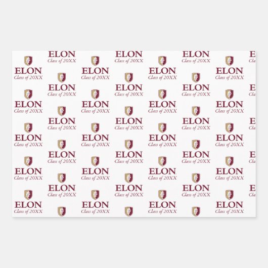 Elon | Klasse van 20XX Inpakpapier Vel (Voorkant)