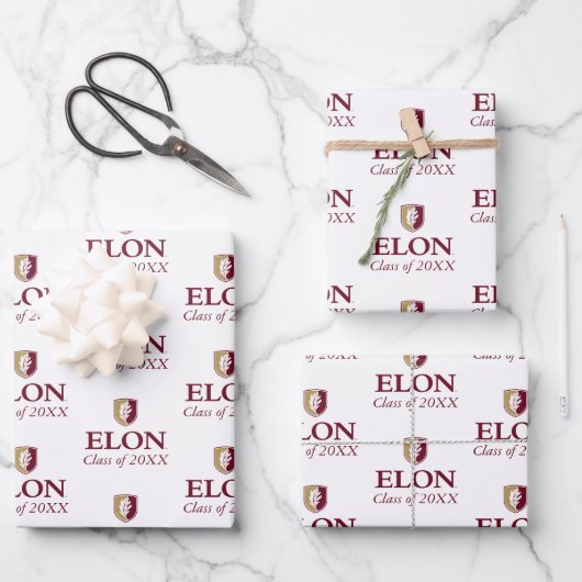 Elon | Klasse van 20XX Inpakpapier Vel (Voorkant)
