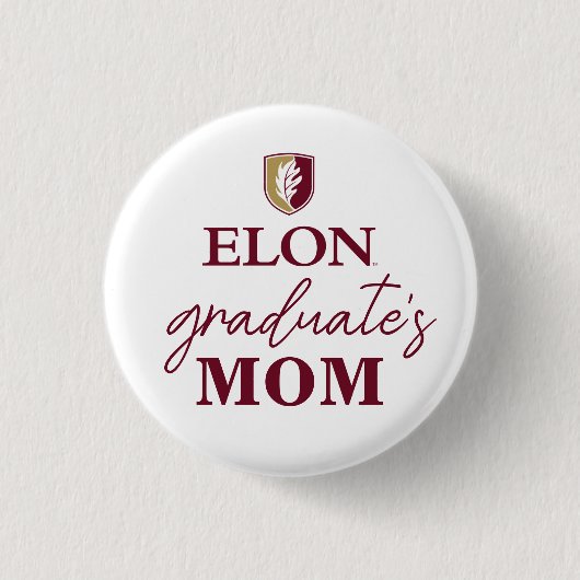Elon | Mama van de afgestudeerde Ronde Button 3,2 Cm (Voorkant)