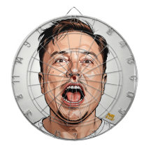 Elon Musk Dartboard - Take Your Best Shot