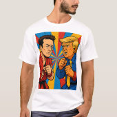 ELON MUSK VS DONALD TRUMP T-SHIRT (Voorkant)