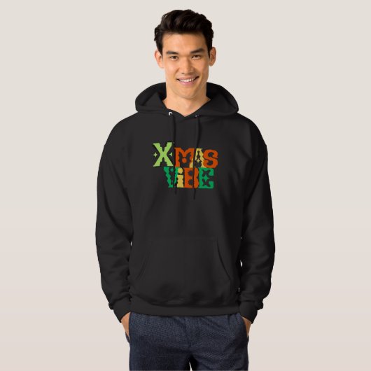 Elon Musk X-mas Vibe Mannen Hoodie (Voorkant volledig)