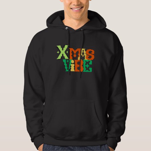 Elon Musk X-mas Vibe Mannen Hoodie (Voorkant)