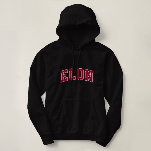 Elon North Carolina NC  Sports Design Red D Hoodie (Design voorkant)