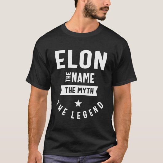 Elon Persoonlijke naam Birthday Gift T-shirt (Voorkant)