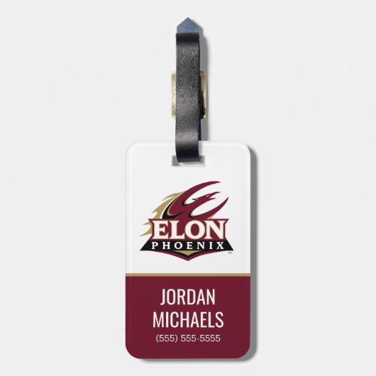 Elon Phoenix Bagagelabel (Achterkant verticaal)