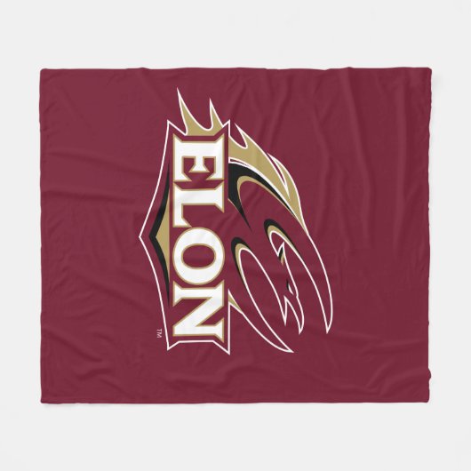Elon Phoenix Logo Fleece Deken (Voorkant (Horizontaal))