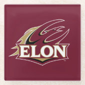 Elon Phoenix Logo Glazen Onderzetter (Voorkant)