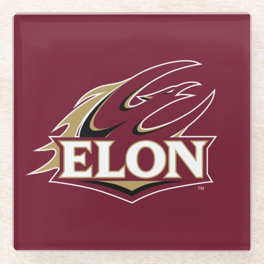Elon Phoenix Logo Glazen Onderzetter (Voorkant)