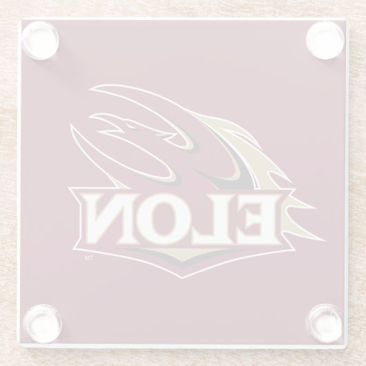 Elon Phoenix Logo Glazen Onderzetter (Achterkant)