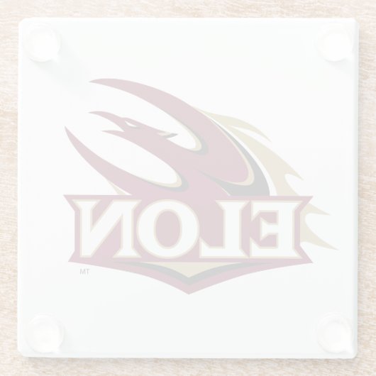 Elon Phoenix Logo Glazen Onderzetter (Achterkant)
