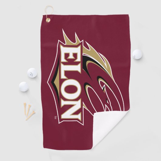 Elon Phoenix Logo Golfhanddoek (Insitu)