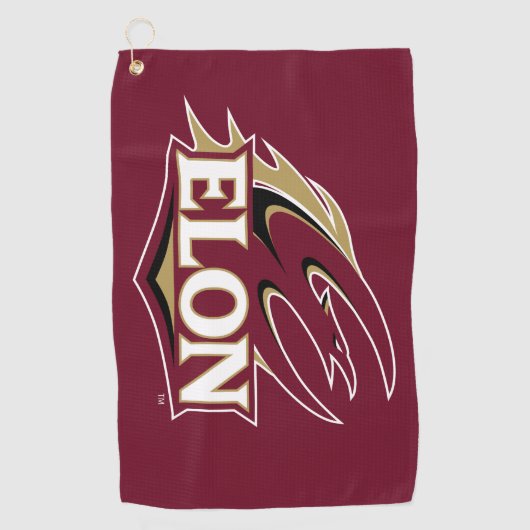 Elon Phoenix Logo Golfhanddoek (Voorkant)
