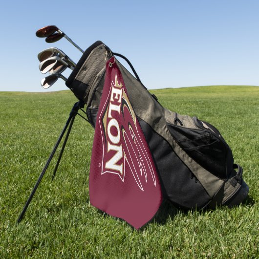 Elon Phoenix Logo Golfhanddoek (Groen)