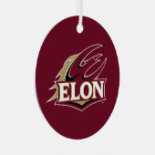 Elon Phoenix Logo Metalen Ornament (Voorkant Rechts)