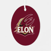 Elon Phoenix Logo Metalen Ornament (Voorkant links)