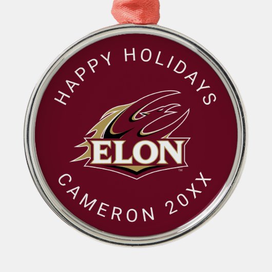 Elon Phoenix Logo Metalen Ornament (Voorkant)
