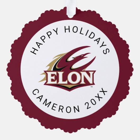 Elon Phoenix Logo Ornament Kaart (Achterkant)