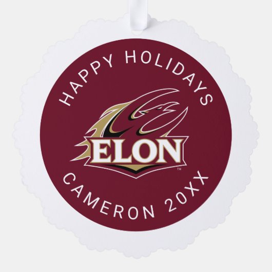Elon Phoenix Logo Ornament Kaart (Achterkant)