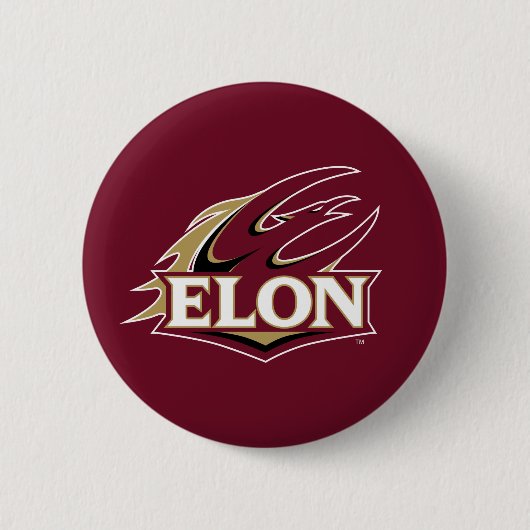 Elon Phoenix Logo Ronde Button 5,7 Cm (Voorkant)