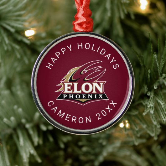 Elon Phoenix Metalen Ornament (Boom)