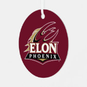 Elon Phoenix Metalen Ornament (Voorkant links)