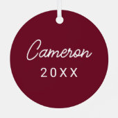 Elon Phoenix Metalen Ornament (Achterkant)