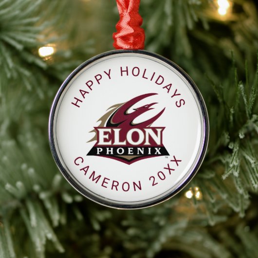 Elon Phoenix Metalen Ornament (Boom)