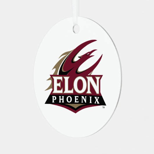 Elon Phoenix Metalen Ornament (Voorkant links)