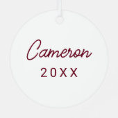 Elon Phoenix Metalen Ornament (Achterkant)