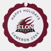 Elon Phoenix Ornament Kaart (Achterkant)