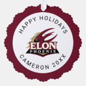 Elon Phoenix Ornament Kaart (Achterkant)