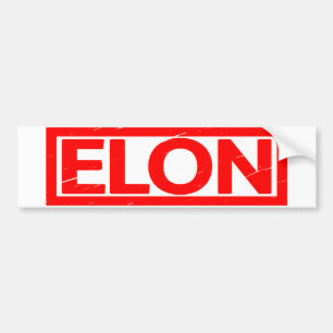 Elon Stamp Bumpersticker