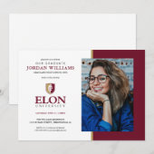 Elon Universiteit Aankondiging (Voorkant / Achterkant)