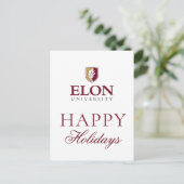 Elon Universiteit Feestdagenkaart (Staand voorkant)