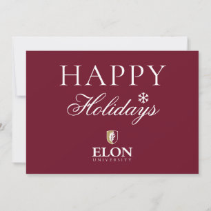 Elon Universiteit Feestdagenkaart
