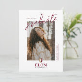 Elon University Afstuderen Aankondiging (Staand voorkant)