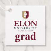 Elon University Afstuderen Bedankjes Labels (Voorkant)