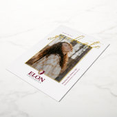 Elon University Afstuderen Folie Uitnodiging (Gedraaid)