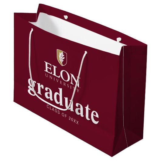 Elon University Afstuderen Groot Cadeauzakje (Voorkant Gekanteld)