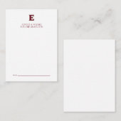 Elon University Afstuderen Notitiekaartje (Voorkant / Achterkant)