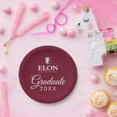 Elon University Afstuderen Papieren Bordje (Feest)