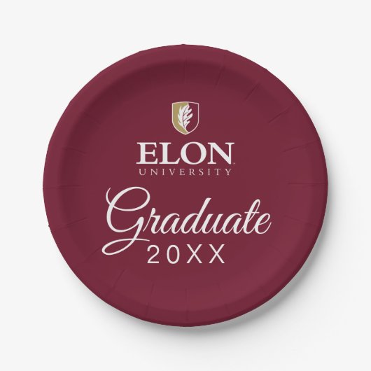 Elon University Afstuderen Papieren Bordje (Voorkant)
