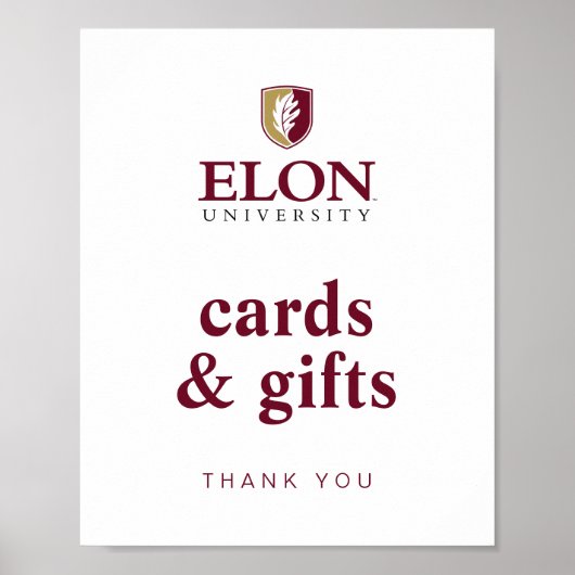 Elon University Afstuderen Poster (Voorkant)