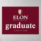 Elon University Afstuderen Poster (Voorkant)